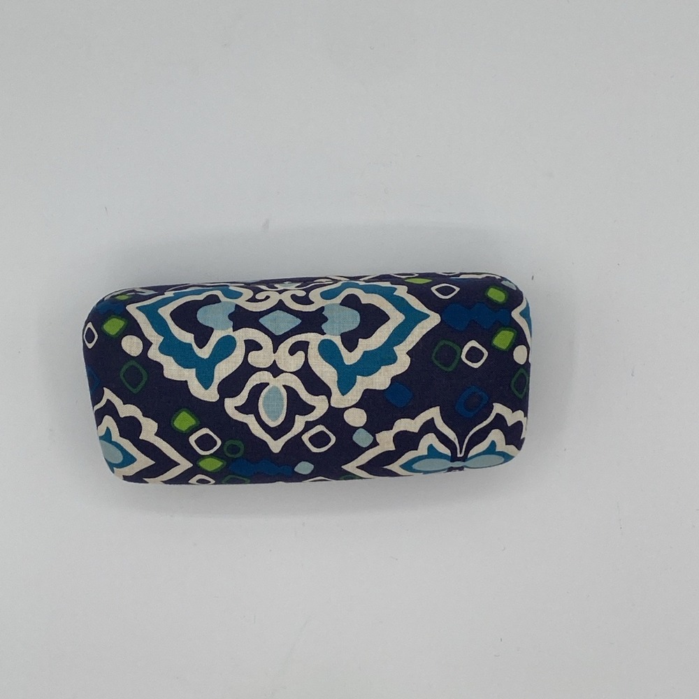 Vera Bradley Sunglass Or Eyeglass Clamshell Case Hard Ink Blue Floral‎